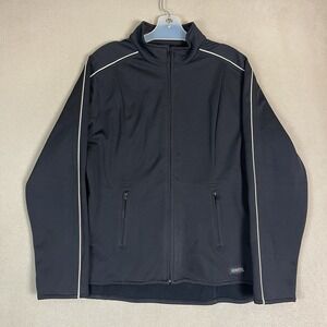 Kerrits Riding Jacket Womens‎ XL Black Softshell Full Zip Stretch Zip Pockets